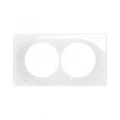  PLAQ 2P ENTR. 57 BLANC RELIEF 
