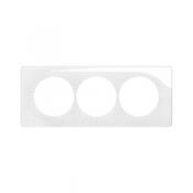  PLAQ 3P ENTR.57MM BLANC RELIEF 