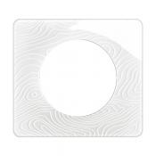  PLAQUE 1 POSTE BLANC RELIEF 