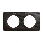  PLAQUE 2 POSTES NOIR METEORE 