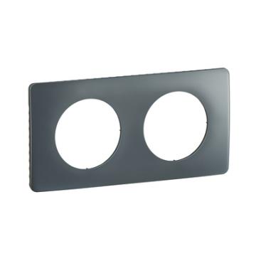  PLAQUE 2 POSTES BLEU ORAGE 