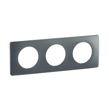  PLAQUE 3 POSTES BLEU ORAGE 