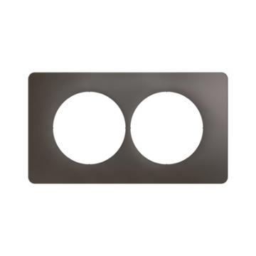 PLAQ 2P ENTR. 57MM GRIS CENDRE 