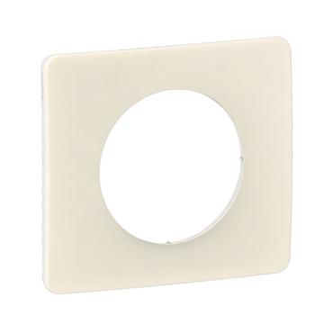  PLAQUE 1 POSTE BLANC AMANDE 