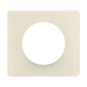  PLAQUE 1 POSTE BLANC AMANDE 