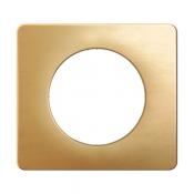  PLAQUE 1 POSTE LAITON SATINE 