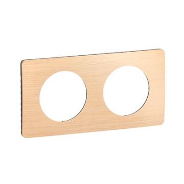  PLAQUE 2 POSTES HETRE 