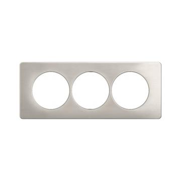  PLAQ 3P ENTR. 57MM ALU SATINE 