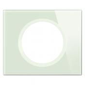  PLAQUE 1P VERRE OPALE BLANC 