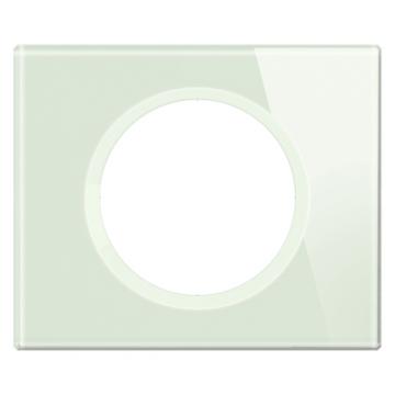  PLAQUE 1P VERRE OPALE BLANC 