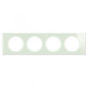  PLAQUE 4P VERRE OPALE BLANC 