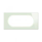  PLAQ 4A5 MOD VERRE OPALE BLANC 