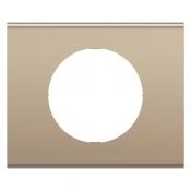  PLAQUE 1 POSTE NICKEL SATINE 