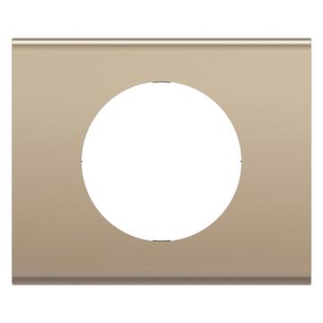  PLAQUE 1 POSTE NICKEL SATINE 