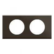  PLAQUE 2P NICKEL SOMBRE SATINE 