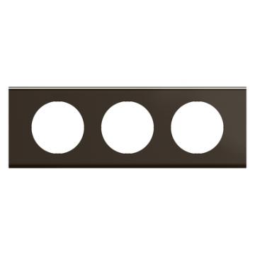  PLAQUE 3P NICKEL SOMBRE SATINE 
