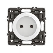 PRISE 2P COMPOSABLE BLANC 