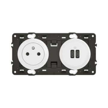  2P+T + 2 USB C 20W 2P COMPO BL 