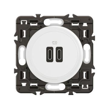  CHARGEUR 2USB C+C 20W COMPO BL 