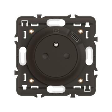  2P+T SURF+USB C 1P COMPO NOIR 