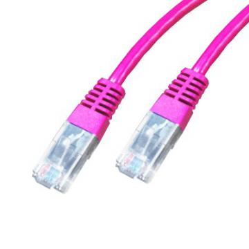  Cordon Cat 6 UTP Rose - 1m 