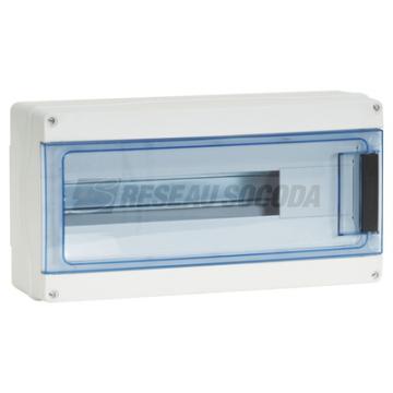  coffret 18 mod. 1R IP 65 lisse 