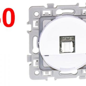  SQUARE Lot 50 RJ45 cat6.Gr2 BL 