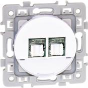  SQUARE 2xRJ45CAT6 (Gr2 TV) BLC 