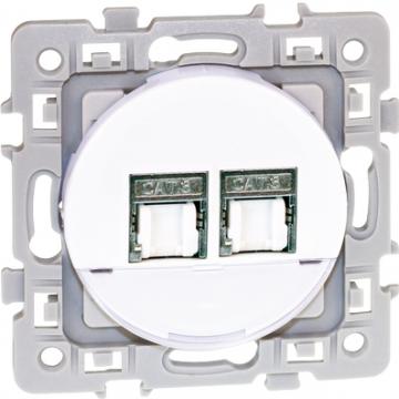  SQUARE 2xRJ45CAT6 (Gr2 TV) BLC 