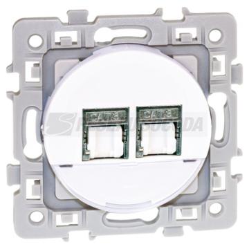  SQUARE 2xRJ45CAT6 (Gr2 TV) BLC 