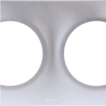  SQUARE PLAQ SILVER 2P ent71mm 