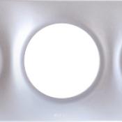  SQUARE PLAQ SILVER 3P ent71mm 