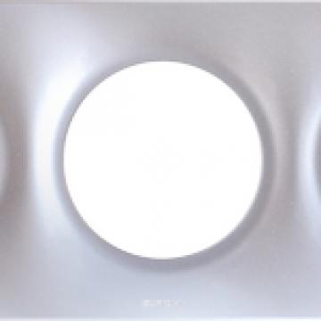  SQUARE PLAQ SILVER 3P ent71mm 