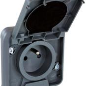  OXXO PC 2P+T GRIS ENCASTR IP55 