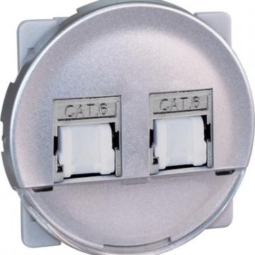  COMETE DbleRJ45Cat6Grd3SILVER 