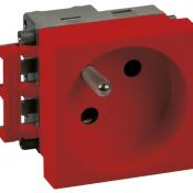  Prise 2P+T  rouge compl�te 