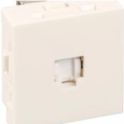  Prise RJ45 cat 6A blche 45x45 