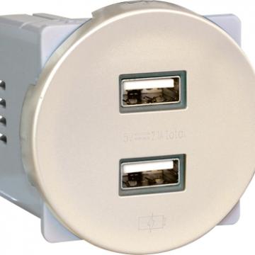  COMETE Dble USB A TITANE 