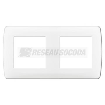  Plaque blanche 2p. ent71mm 