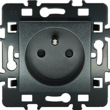  Prise 2P+T anthracite 