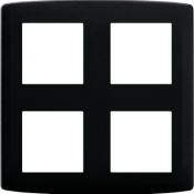  Plaque 2x2 postes anthracite 