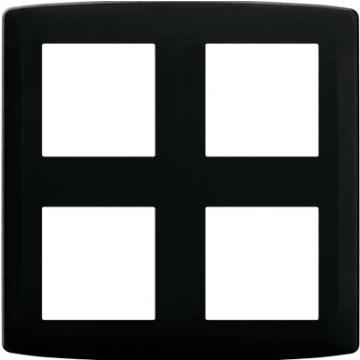  Plaque 2x2 postes anthracite 