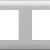  "Plaque ""silver"" 2 postes" 