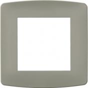  Plaque taupe 1 poste 