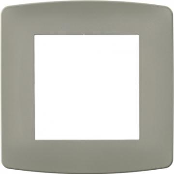  Plaque taupe 1 poste 