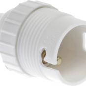  Douille B22 sple bague blanche 