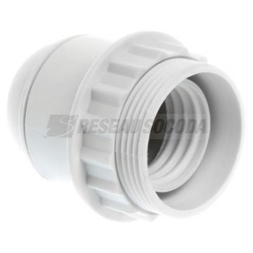  Douille E14 dble bague blanche 