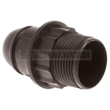  Douille E14 dble bague noire 