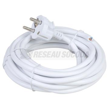  Cordon 3x1.5�  5m blanc 