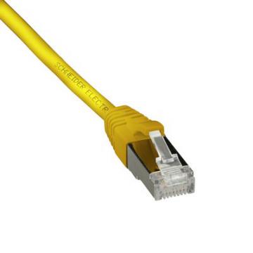  CORDON FUTP CAT6 0,5m Jaune 